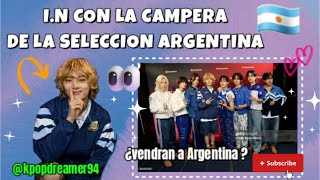 I.N con la campera de la Selección Argentina