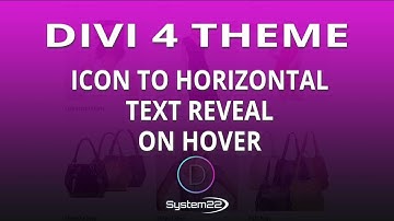Divi 4 Icon To Horizontal Text reveal On Hover 👈