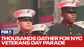 Thousands gather for NYC's Veterans Day Parade