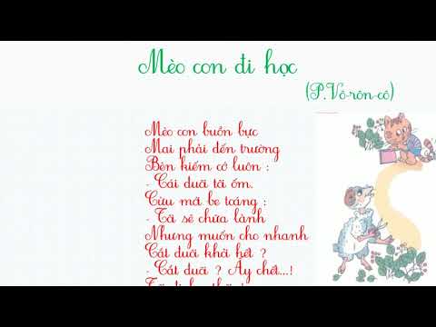Video Mèo con đi học (P.Vô-rôn-cô) - YouTube