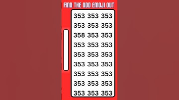 Find the Odd number out||Odd one out short #shorts