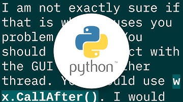 wxPython Pango error when using a while True loop in a thread
