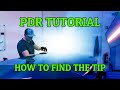 PDR Training: How to find the tip of your tool (Dent repair training)