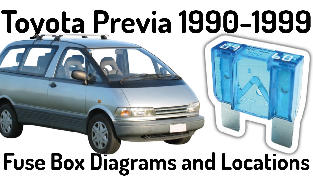1990-1999) Toyota Previa Fuse Box Diagrams and Fuse Panel
