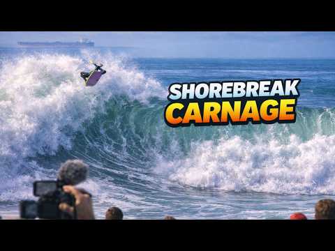 Shorebreak Carnage | First Pumping Swell of 2026 | RAW
