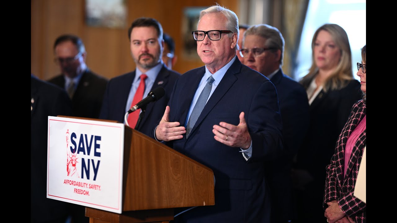 Senator O'Mara and Senate GOP colleagues unveil "Save New York" legislative agenda for 2026