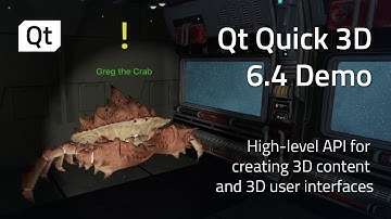 Qt Quick 3D 6.4 Demo | High-level API for creating 3D content and 3D user interfaces