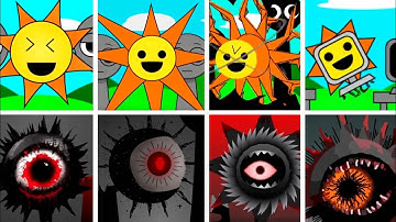 Incredibox - Sprunki but MIX: Only Mr Sun in ALL Different Mods