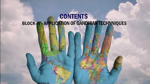 Gandhian Approach to Peace and Conflict Resolution MGPE 008 IntroVideo