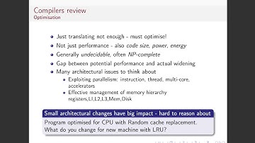 Compiler Optimisation Lecture 1 Part 2