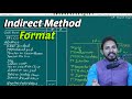 4 Cash Flow statement (Indirect Method Format Simple logic Explained)