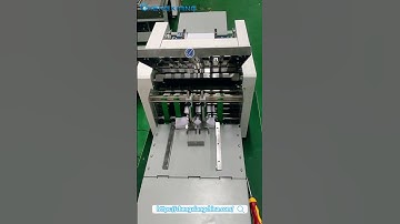 A5 manual folding machine | paper folding staple binding machine #a5 #manual #folding #paper