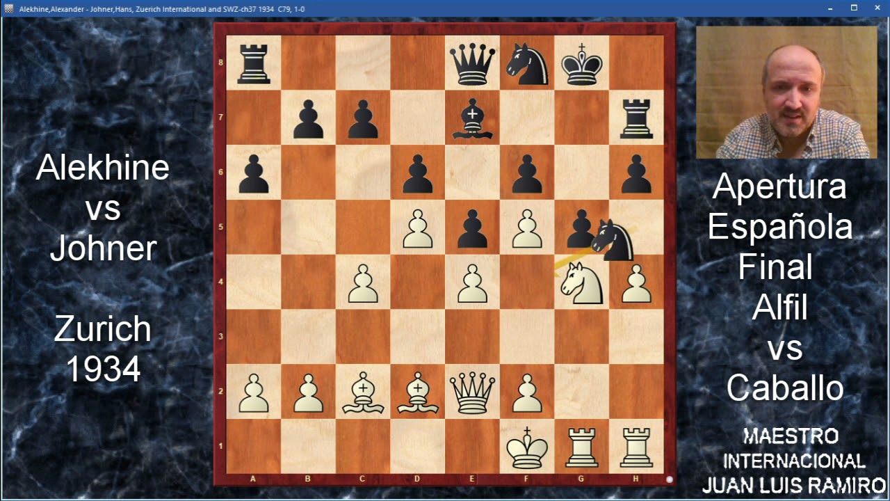 Alekhine - Johner, un final muy famoso...