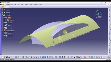 Catia Tutorial in Tamil 84 : Split | Surface Based Features | Part