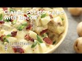 Classic potato salad with bacon