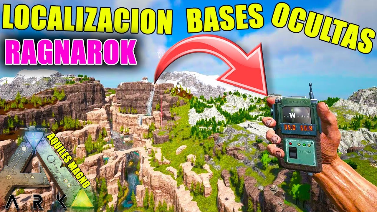 ARK RAGNAROK BASES OCULTAS | LOS MEJORES LUGARES PARA CONSTRUIR BASE ...