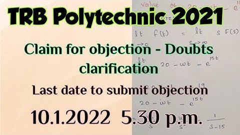 TRB official answer key 2021/trb polytechnic answer key 2021 pdf/trb polytechnic answer key/trb ece