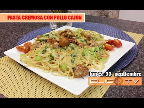 PASTA CREMOSA CON POLLO CAJÚN