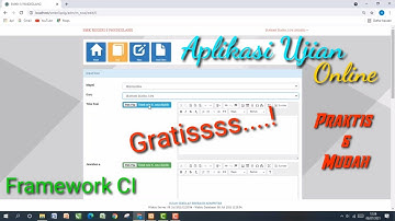 Aplikasi Ujian Online/Offline 2021 | Framework CI Part 2 (Guru)