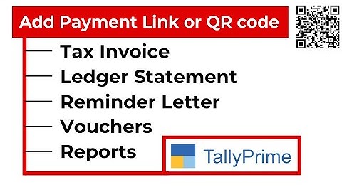Add Payment Link/QR Code in Tally Prime 5.0 | Payment request by using payment link & QR code