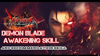 DEMON BLADE AWAKENING SKILL AND RECOMMENDATION SKILL