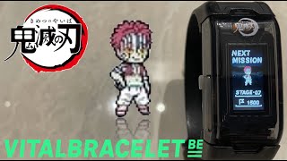 Demon Slayer Vital Bracelet BE - AKAZA || BEMemory 鬼滅の刃 02 Log #12
