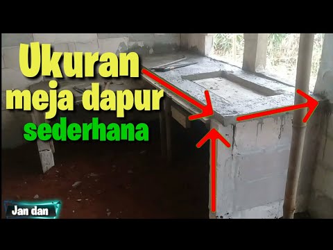 Ukuran meja dapur minimalist sederhana (meja kompor)