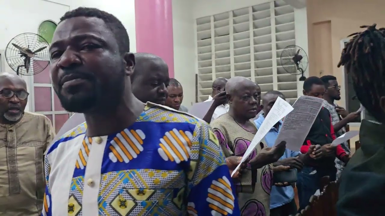 Rehearsals with Congregational Choir Bonaberi. (It's By Your Grace-By Benard Chumboh)