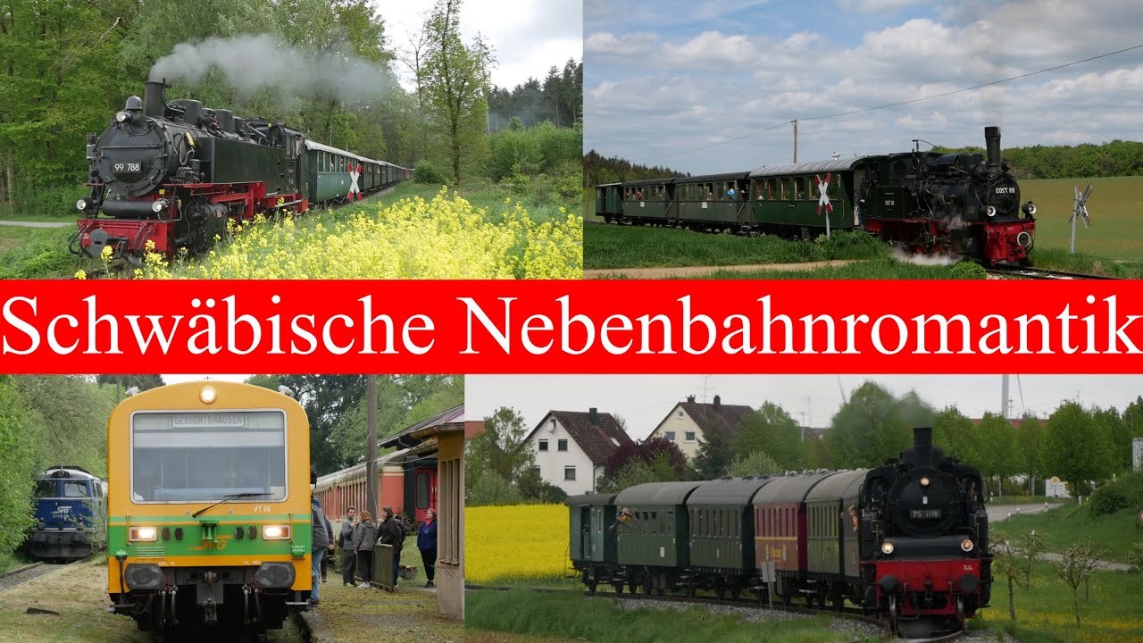 Eine Reise quer durch die Schwäbische Nebenbahnromantik mit Dampfloks und NE81 | Zügig20