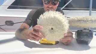 Simple & Easy Way To Polish Your Boats Non-Skid | Boat Detailing Tips