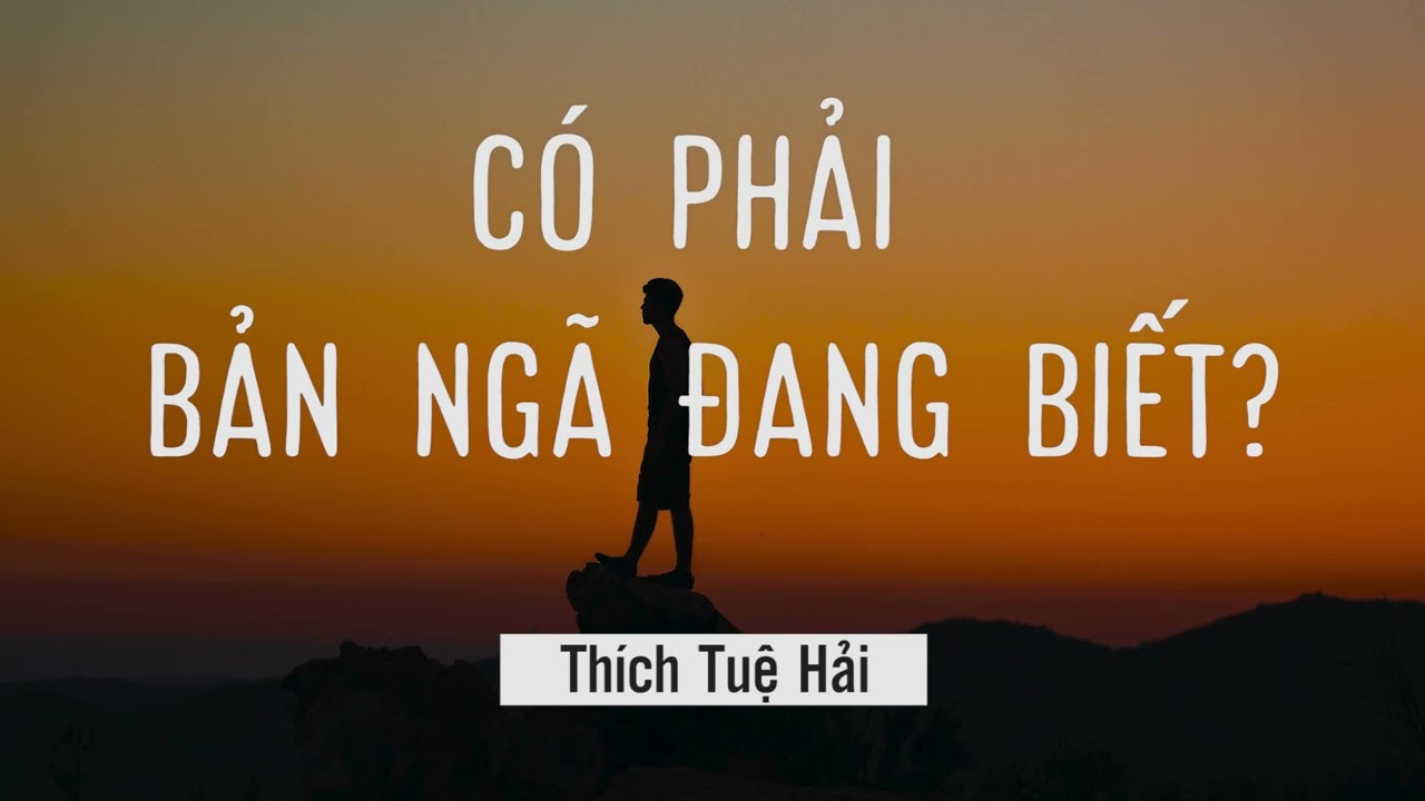 Có phải bản ngã đang biết? - Thích Tuệ Hải