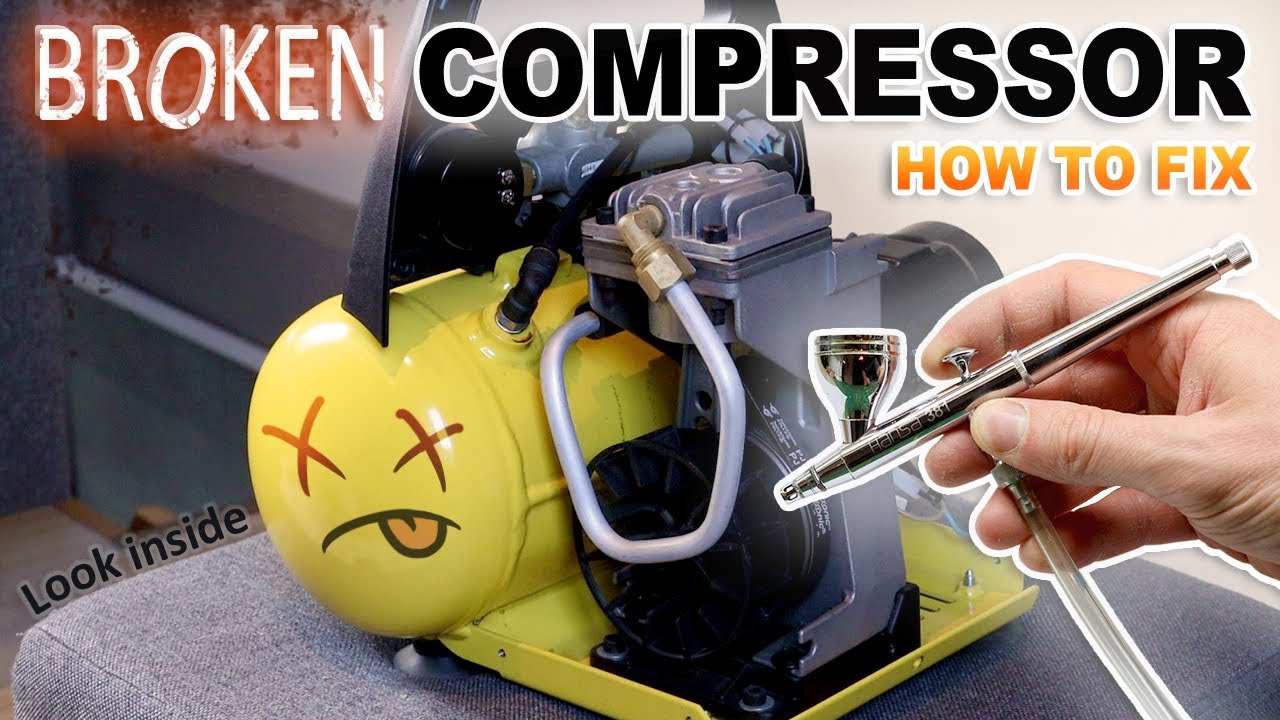 Fixing my Airbrush COMPRESSOR How does it work? (Pressure switch and