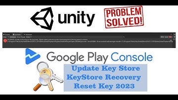 Reset keystore recover keystore  - forget keystore password unity - generate .pem file play Console