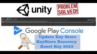 Reset keystore recover keystore  - forget keystore password unity - generate .pem file play Console screenshot 4