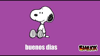 snoopy buenos dias