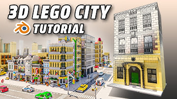 How to Build a Big 3D LEGO City (without blowing up your computer) | Blender Tutorial