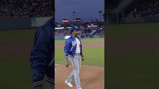 Celebrity Donald Glover, the voice of Yoshi in The Super Mario Galaxy Movie, threw the 1st pitch to Yamamoto! Net Worth
