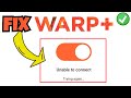 1111 Warp VPN not connecting Fix