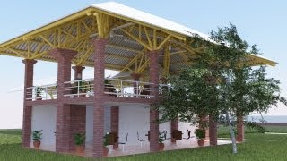 The model Bamboo restaurant (Renders)