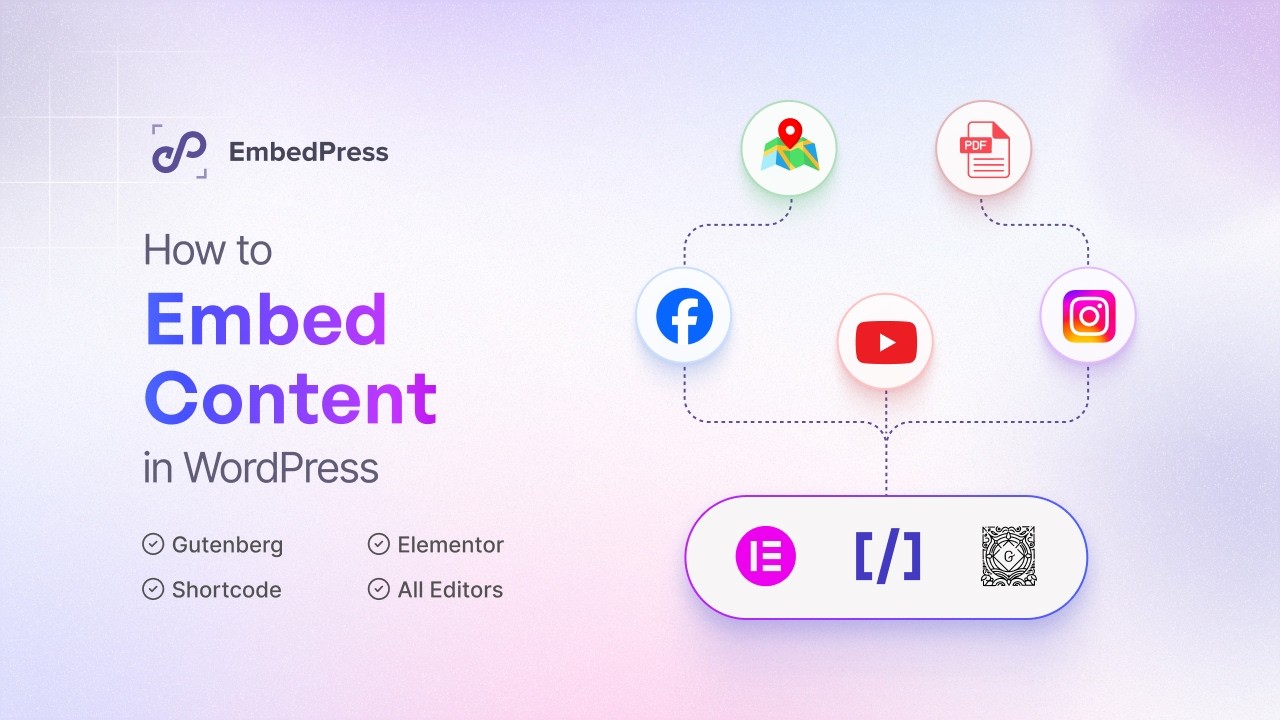 How to Embed Content in WordPress (Gutenberg, Elementor & All Editors ...