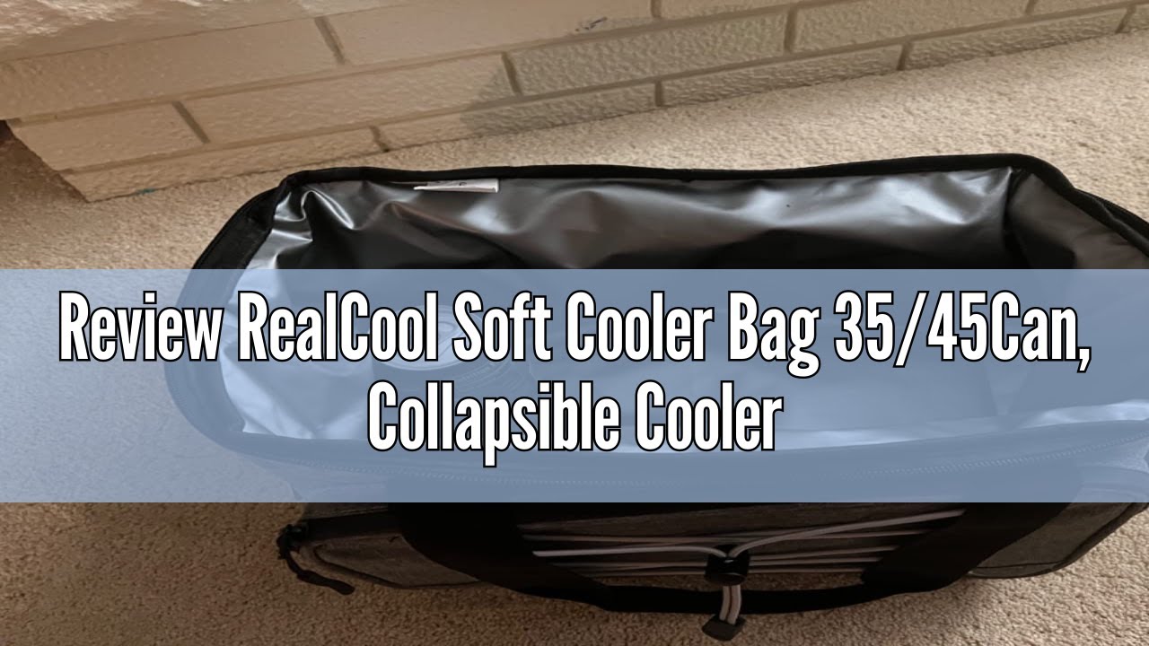 Review RealCool Soft Cooler Bag 35/45Can, Collapsible Cooler Insulated Leak Proof, Large Lunch Box f