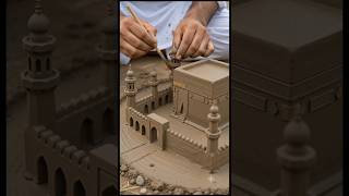 The mosque, made of clay, looks truly beautiful. #kaaba #allah #moslim #islamic