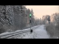 LED-Test Signal on operation near Palokintie level crossing (flashing distant signals, another one)