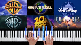 Top Movies Intros 20Th Century Disney Universal Wb - Piano Tutorial