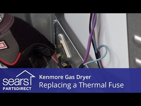 how to replace a kenmore gas dryer thermal fuse youtube kenmore gas dryer wiring diagram old kenmore gas dryer not heating