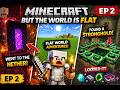 Minecraft Flat World… I Found a STRONGHOLD Already?! (Ep 2)