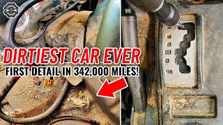 Deep Cleaning The Dirtiest Car Ever! Toyota FJ Cruiser Car Detailing Restoration