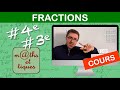 Le cours  les fractions  quatrime  troisime