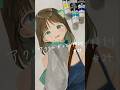 透明感のある目が描きたい!|#アクリルガッシュ #イラストメイキング #shorts