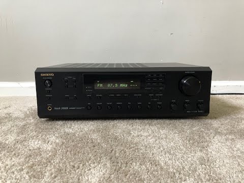 How to Factory Reset Onkyo TX-8555 Home Stereo Audio AM FM Receiver